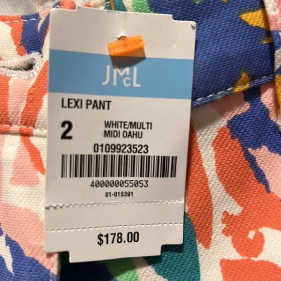 New J McLaughlin Lexi Pant Floral Skinny Cut Women’s Size 2 - Picture 3 of 8